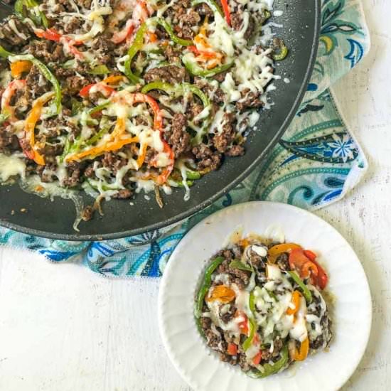 Cheese Steak using Ground Beef