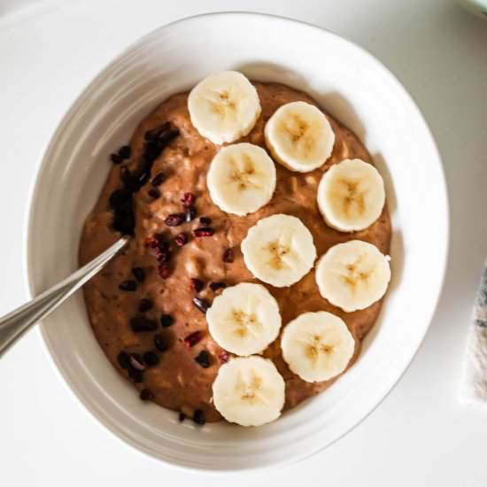 Almond Butter Banana Porridge