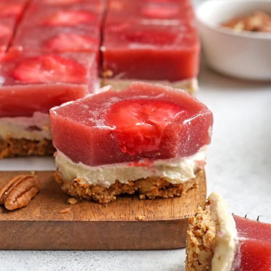 Paleo Strawberry Pretzel Salad