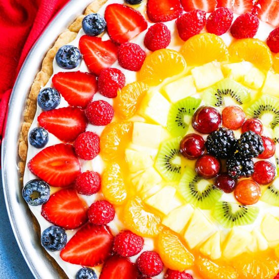 Colorful and Delicious Fruit Pizza
