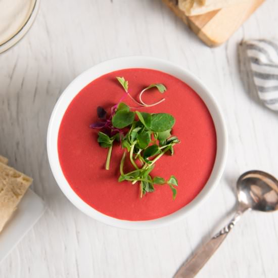 Creamy Vegan Beet Soup