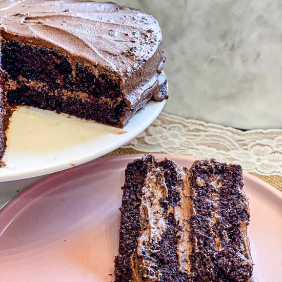 Moist chocolate cake