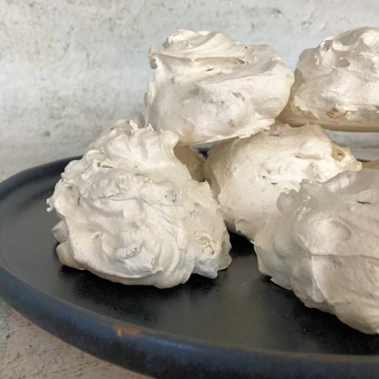 date walnut nougat meringues