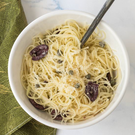 Angel Hair Pasta with Capers