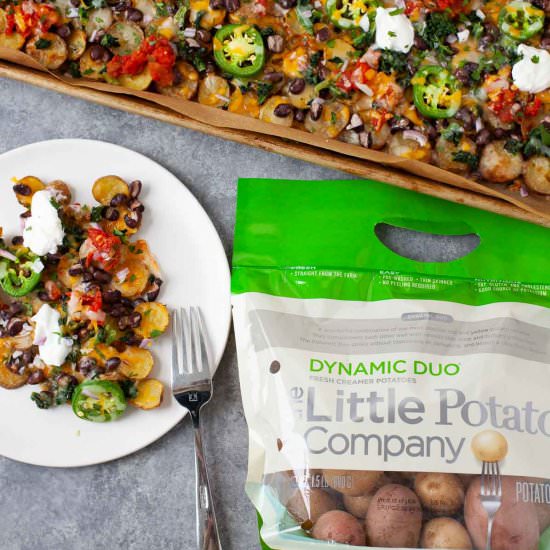Roasted Potato Nachos (Sheet Pan)