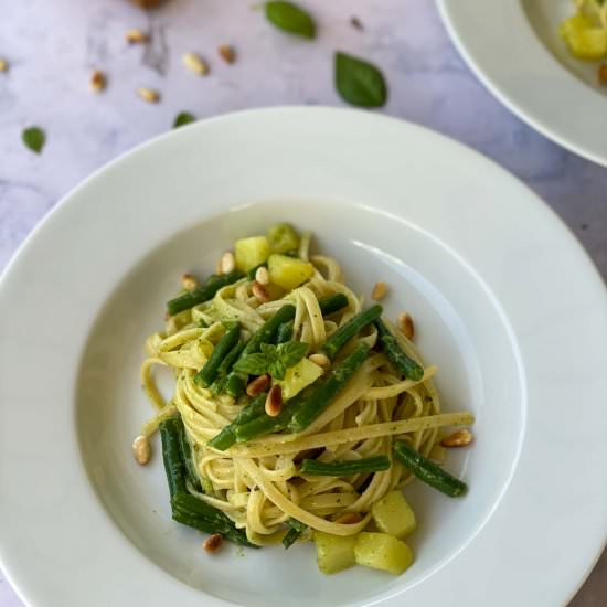 Pasta with Homemade Pesto