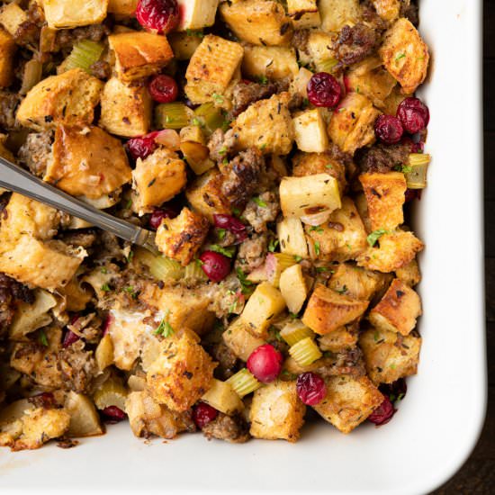 Apple Sausage Stuffing