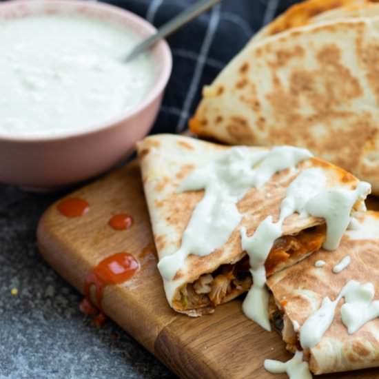 Buffalo Chicken Quesadillas
