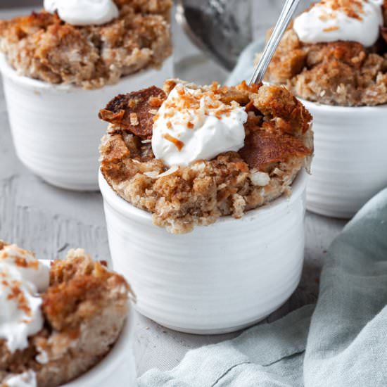 Toasted Coconut Bread Pudding