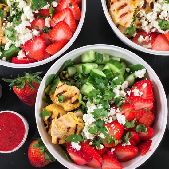 Strawberry Rhubarb Salad