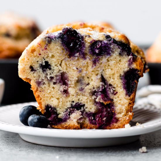 Sparkling Jumbo Blueberry Muffins