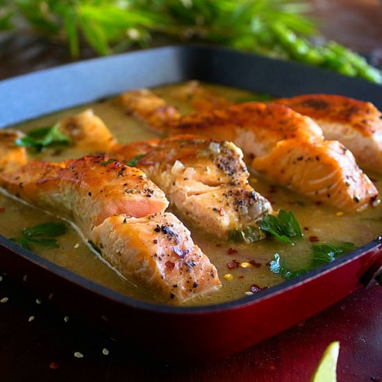 Creamy Coconut Lime Salmon