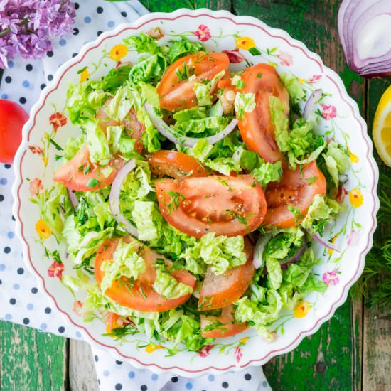 Tomato Chinese Cabbage Salad