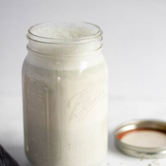Homemade Hemp Milk