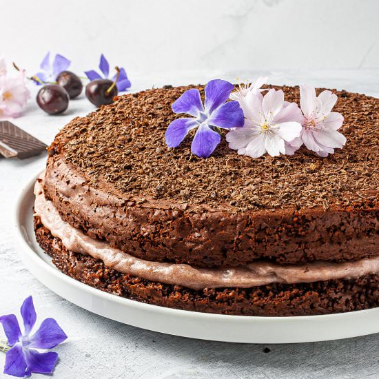Chocolate Lavender Cake