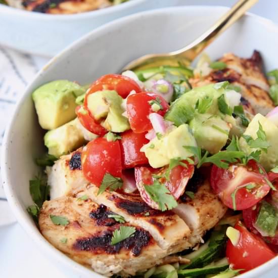 Chipotle Chicken Zoodle Bowl