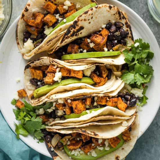 Sweet Potato Black Bean Tacos