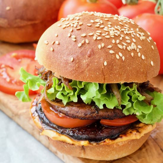 Vegan Portobello Mushroom Burger