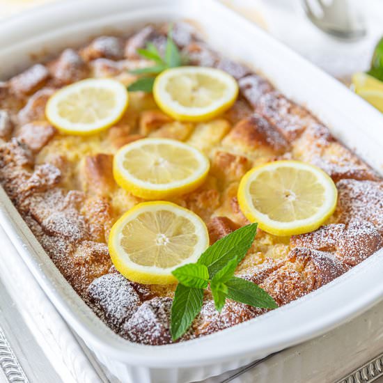 Lemon Bread Pudding