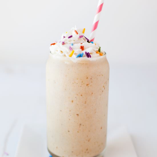 Healthy Vegan Cake Batter Milkshake