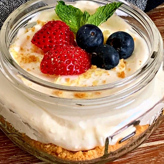 No Bake Cheesecake Jars