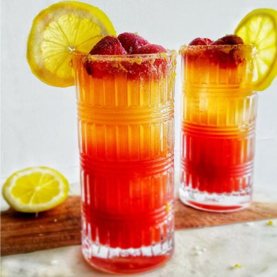 Sparkling Strawberry Lemonade