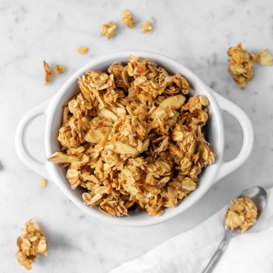 15 Minute Stovetop Vanilla Granola
