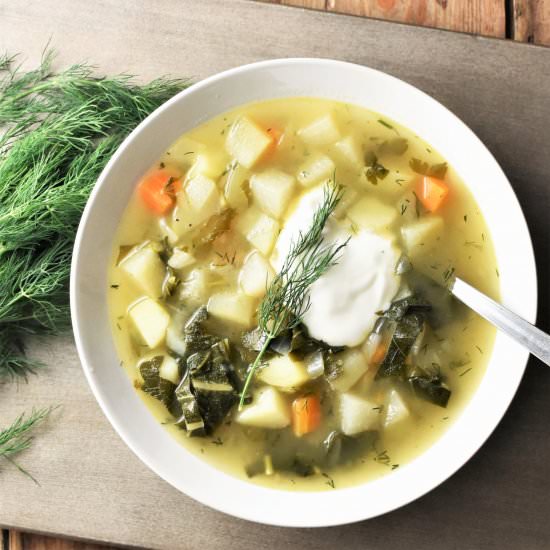 Polish Kohlrabi Soup