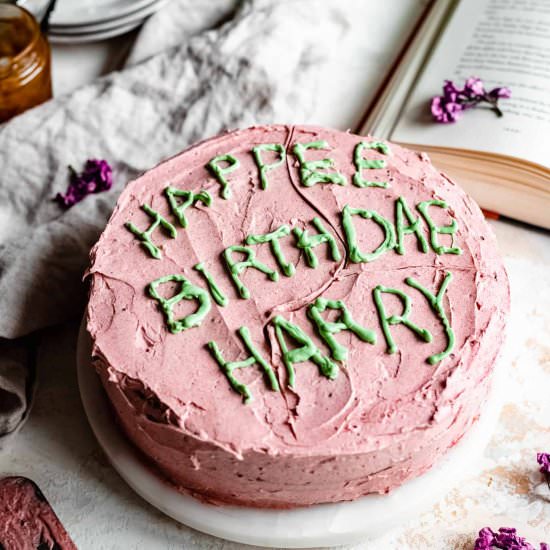 Vegan Harry Potter Birthday Cake