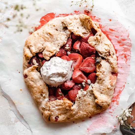 Vegan Strawberry Galette