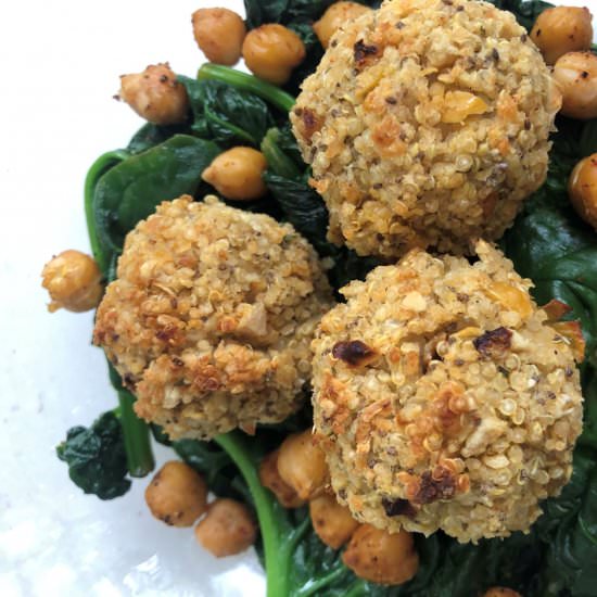 Vegan Mediterranean Chickpea Balls