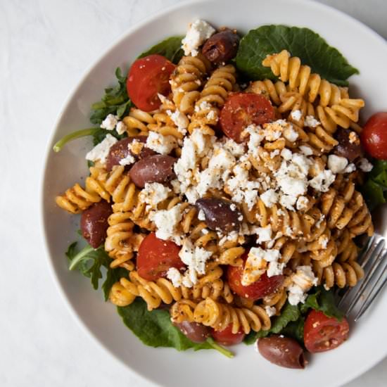 Red Pepper Pesto Pasta Salad