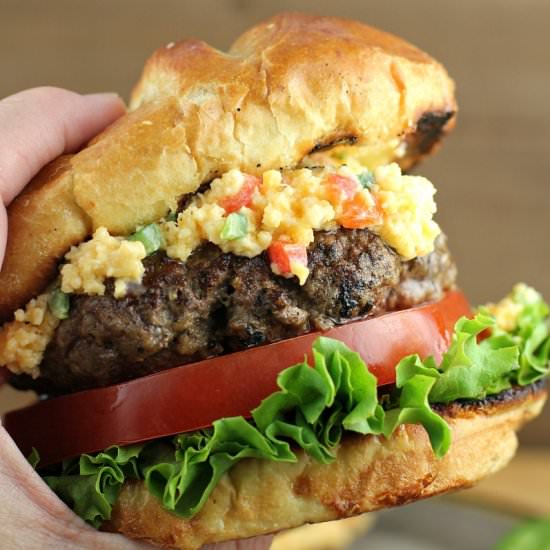 Jalapeno Pimento Cheese Burger