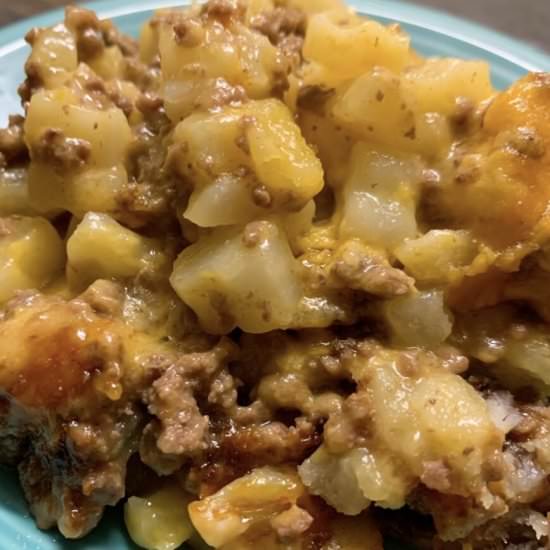 5-Ingredient Ground Beef Casserole