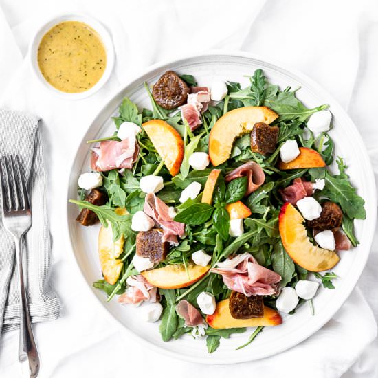 Peach Burrata Salad