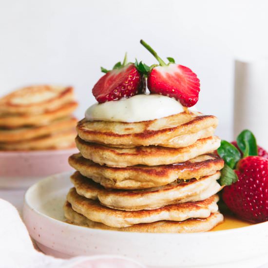Healthy Oat Flour Pancakes