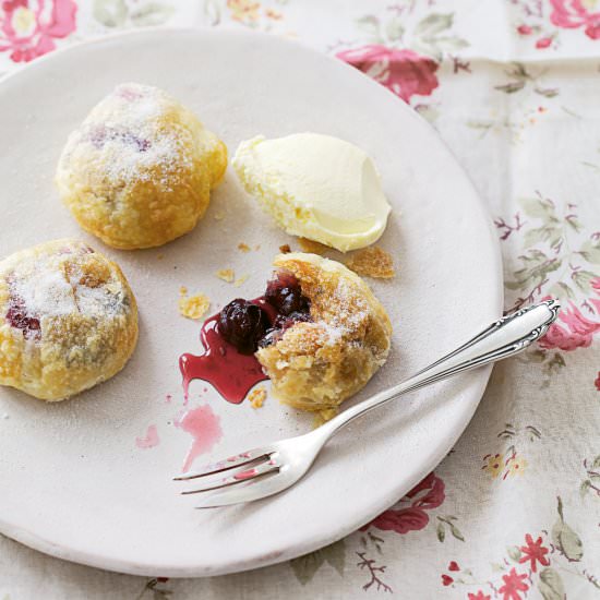Cherry & Blueberry Eccles Cakes