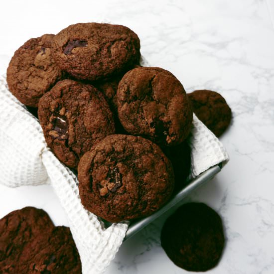 Double Chocolate Chip Cookies