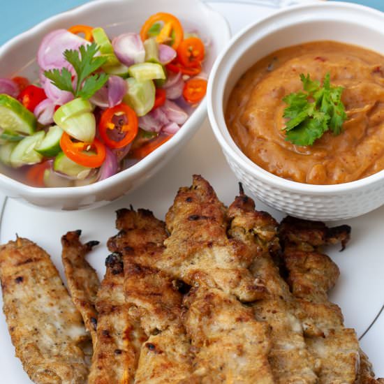 Chicken Satay with Dipping Sauce