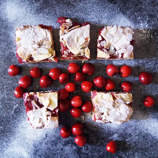 Sweet Cherry Cookie Squares