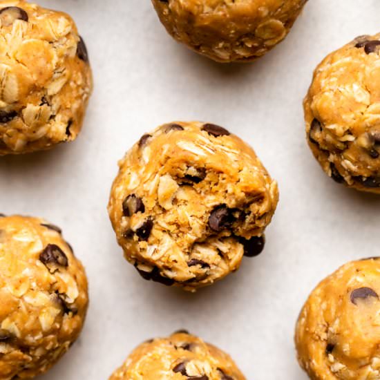 One Bowl Peanut Butter Energy Bites