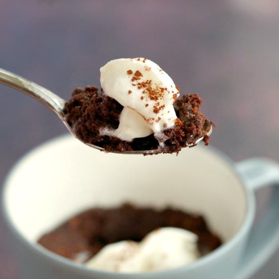 Microwave Chocolate Banana Mug Cake