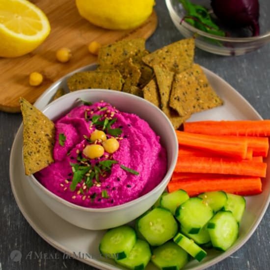 Beetroot Artichoke Hummus