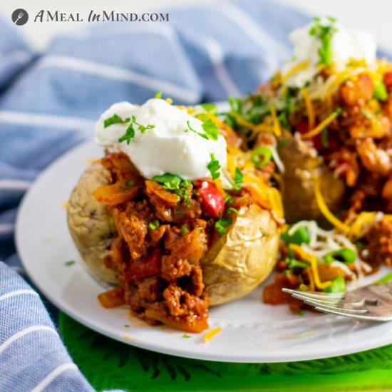 Sloppy Joe Stuffed Potatoes GF
