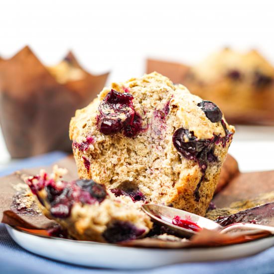 Blueberry & Banana Breakfast Muffin