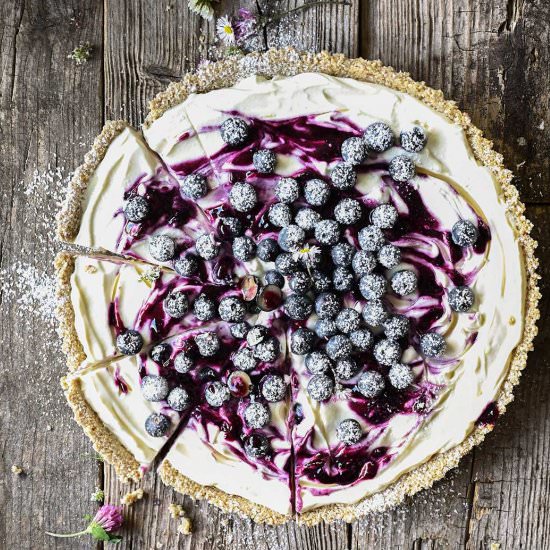 No-bake blueberry cheesecake