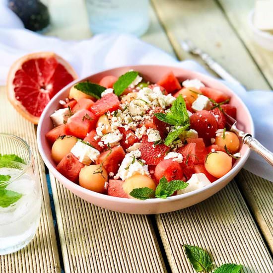 Watermelon and feta salad
