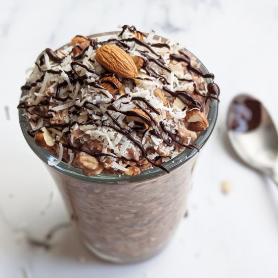 Vegan Almond Joy Overnight Oats