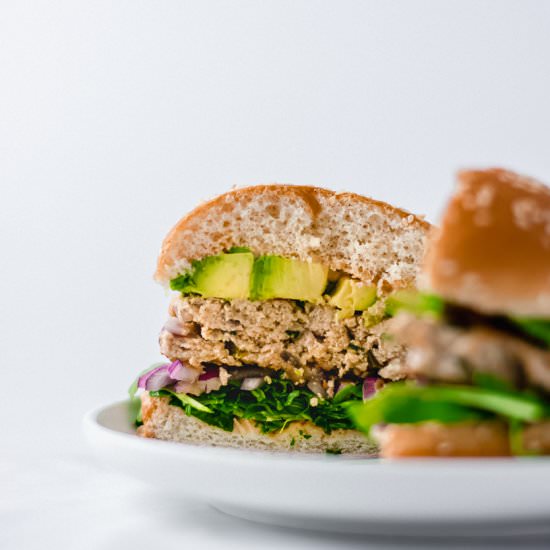 Jalapeno Chicken Burgers