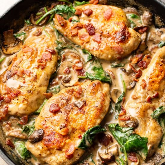Creamy Bacon Mushroom Chicken